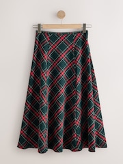 Red/Green Check Midi Skirt - Image 6 of 8