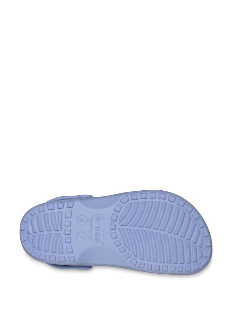 Crocs Blue Classic Floral Cut Out Clogs - Image 5 of 5 Crocs Blue Classic Floral Cut Out Clogs - Image 5 of 5