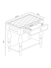 Rockett St George Brick Red Emporium Side Table - Image 3 of 9