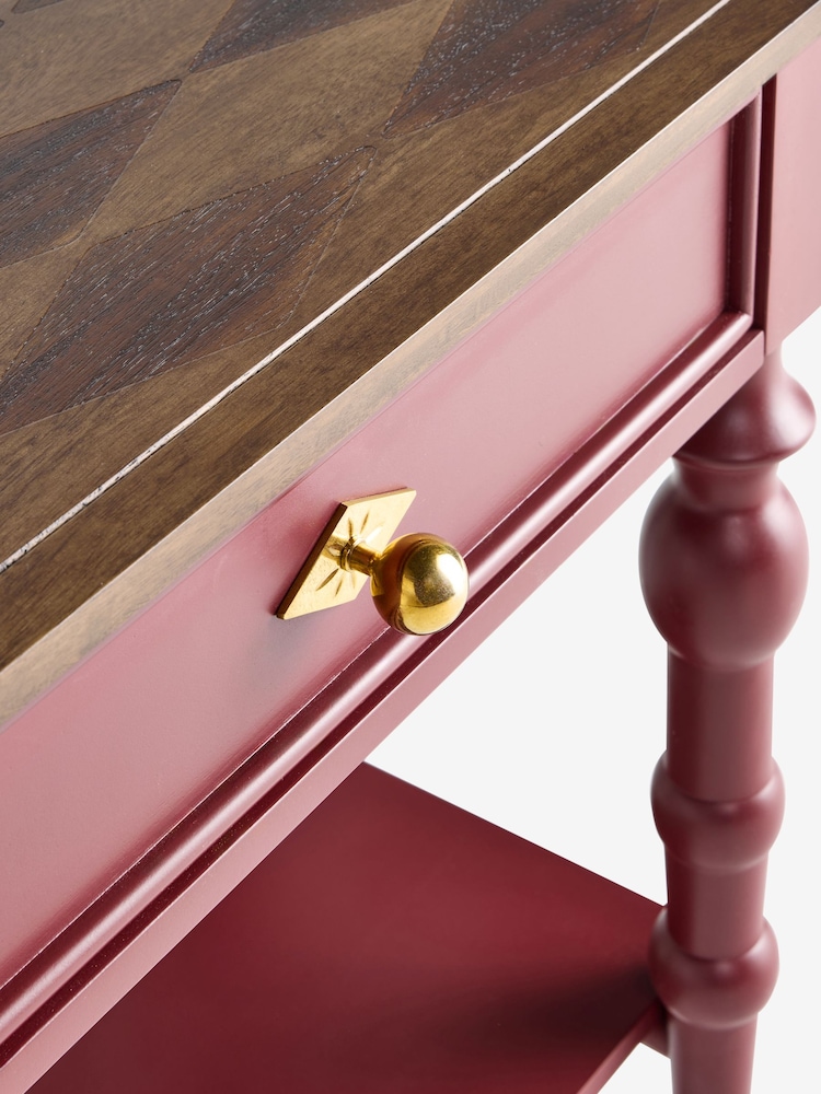 Rockett St George Brick Red Emporium Side Table - Image 9 of 9