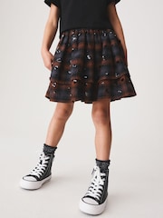 Brown/ Black Sequin Check Rara Skort (3-16yrs) - Image 4 of 8