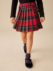 Red/ Green Check Pleated Kilt Skirt (3-16yrs) - Image 1 of 9
