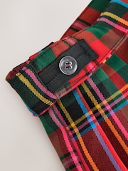 Red/ Green Check Pleated Kilt Skirt (3-16yrs) - Image 9 of 9
