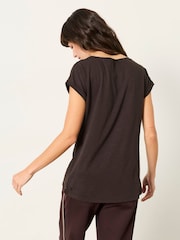 FatFace Ivy Chocolate Brown Short Sleeve T Shirt - Image 2 of 5