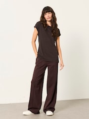 FatFace Ivy Chocolate Brown Short Sleeve T Shirt - Image 4 of 5