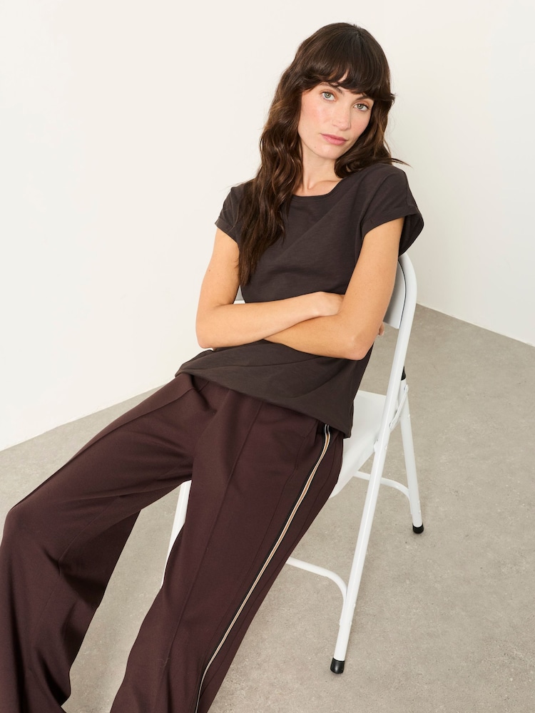 FatFace Ivy Chocolate Brown Short Sleeve T Shirt - Image 5 of 5