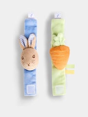 JoJo Maman Bébé Peter Rabbit Multi-Color Baby Rattle & Teether Toy - Image 1 of 2