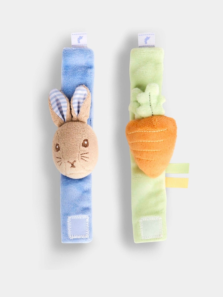 JoJo Maman Bébé Peter Rabbit Multi-Color Baby Rattle & Teether Toy - Image 1 of 2 JoJo Maman Bébé Peter Rabbit Multi-Color Baby Rattle & Teether Toy - Image 1 of 2