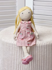 Jojo Maman Bébé Pink Strawberry Ragdoll Toys - Image 1 of 4