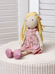 Jojo Maman Bébé Pink Strawberry Ragdoll Toys - Image 2 of 4