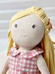 Jojo Maman Bébé Pink Strawberry Ragdoll Toys - Image 3 of 4
