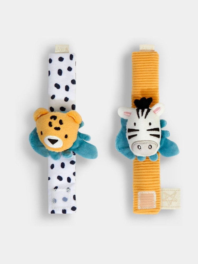 JoJo Maman Bébé Multi-Color Baby Rattle & Teether Toy - Imaginea 3 din 3