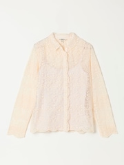 FatFace Lilly 2 in 1 Ivory Lace Shirt with Jersey Cami - Image 7 of 7