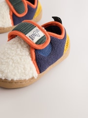 Neutral Colourblock Touch Fastening Cupsole Slippers - Image 5 of 5