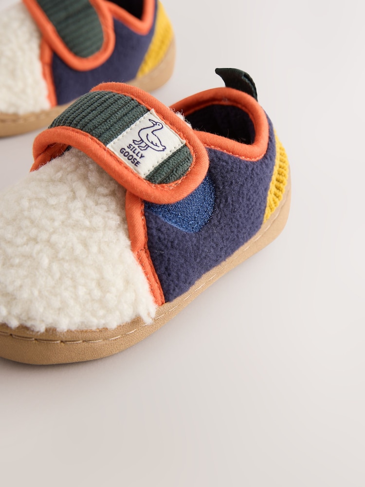 Neutral Colourblock Touch Fastening Cupsole Slippers - Image 5 of 5 Neutral Colourblock Touch Fastening Cupsole Slippers - Image 5 of 5