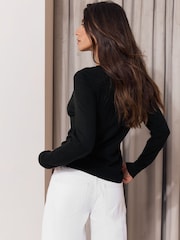 Lipsy Lace Insert Knitted Jumper - Bild 5 von 5