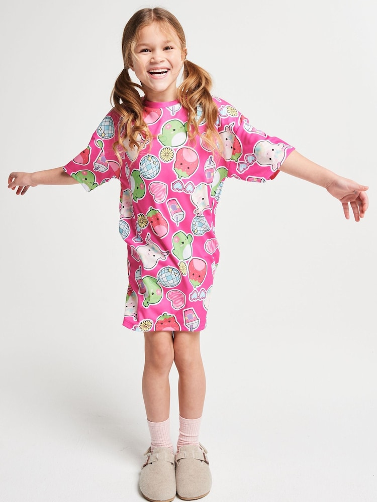 Brand Threads Pink Squishmallows Nightie - Image 1 of 6 Brand Threads Pink Squishmallows Nightie - Image 1 of 6