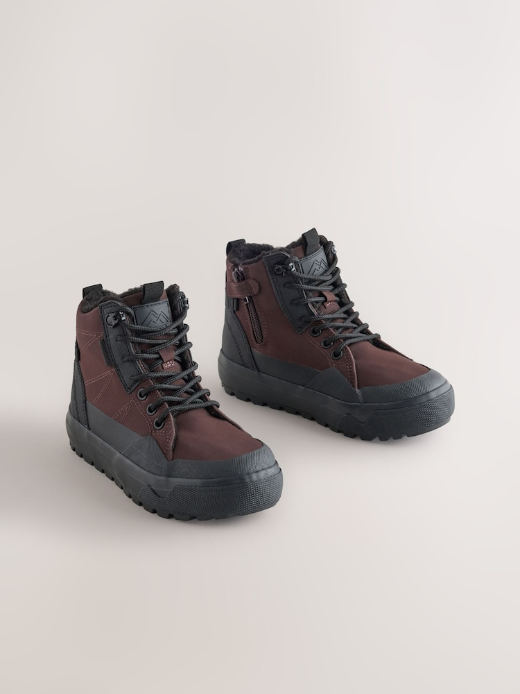 Chocolate Brown Standard Fit (F) Skate Cleat High Top Boots - Image 1 of 5 Chocolate Brown Standard Fit (F) Skate Cleat High Top Boots - Image 1 of 5