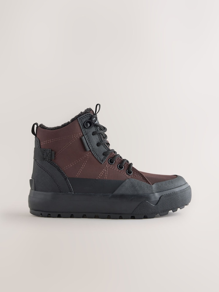 Chocolate Brown Standard Fit (F) Skate Cleat High Top Boots - Image 2 of 5 Chocolate Brown Standard Fit (F) Skate Cleat High Top Boots - Image 2 of 5