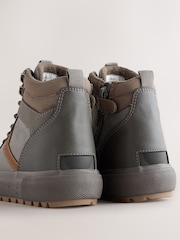 Grey Standard Fit (F) Skate Cleat High Top Boots - Image 4 of 5