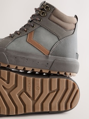 Grey Standard Fit (F) Skate Cleat High Top Boots - Image 5 of 5