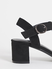 JD Williams Black T-Bar Heeled Sandals - Image 4 of 4