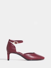 Rot - JD Williams Two Part Heeled Shoes - Bild 2 von 4