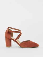Rot - JD Williams Two Part Heels With Crossover Straps - Bild 2 von 4