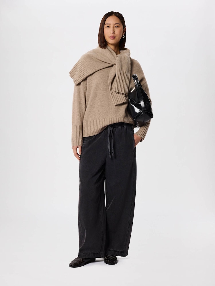 Whistles Grey Casual Denim Barrel Trousers - Image 1 of 6