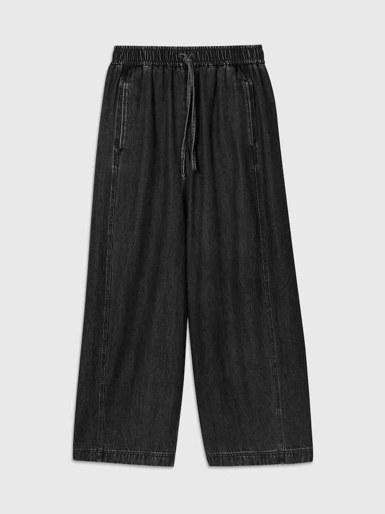 Whistles Grey Casual Denim Barrel Trousers - Image 6 of 6