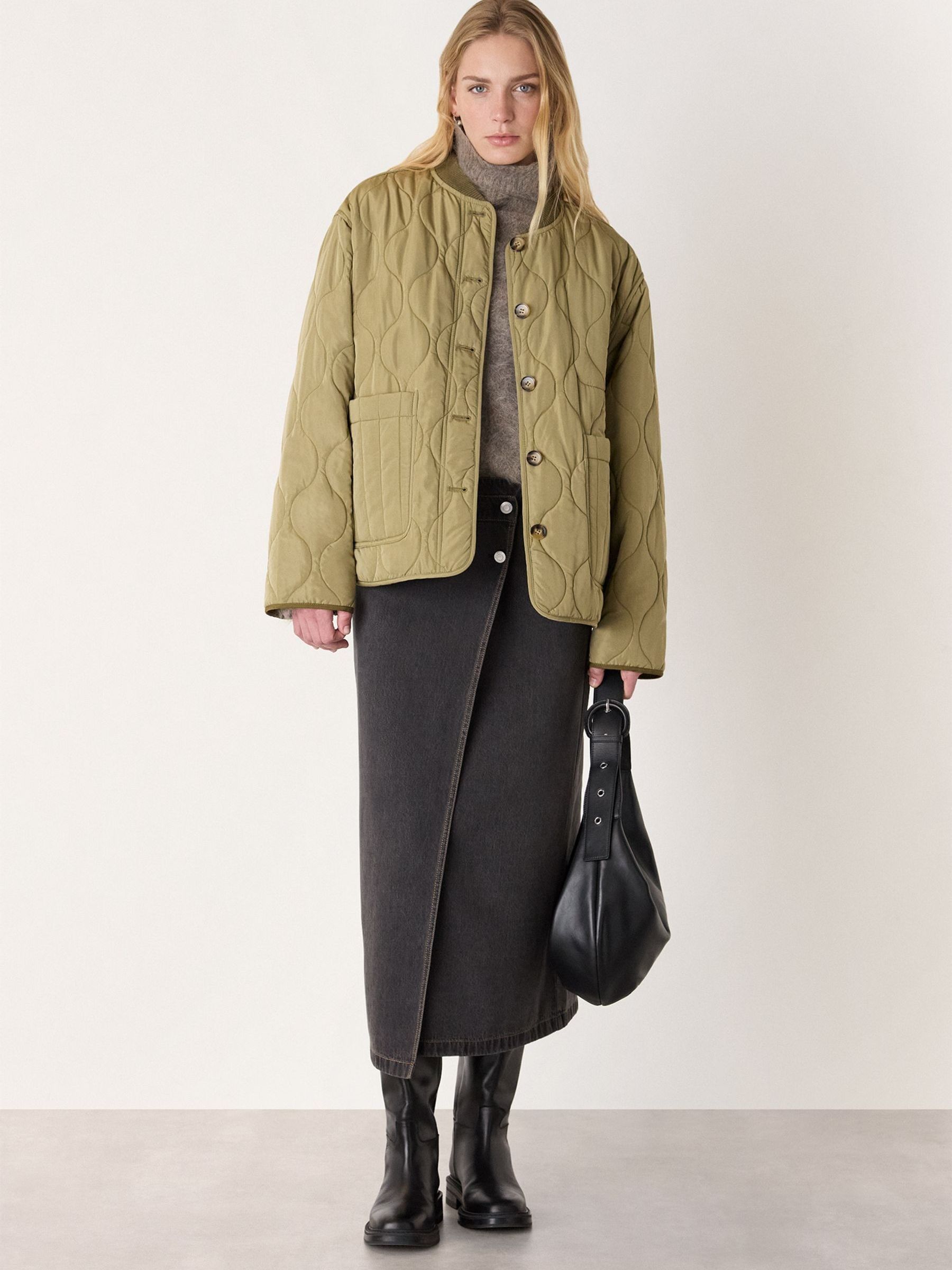 N.N.M　CITYSHOP QUILTED DOWN COAT Down coat / JNBY Chinese Knot Oversized Quilted Down Jacket – JNBYPLUS