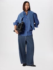 Whistles Blue Casual Denim Barrel Trousers - Image 1 of 6
