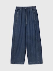 Whistles Blue Casual Denim Barrel Trousers - Image 6 of 6