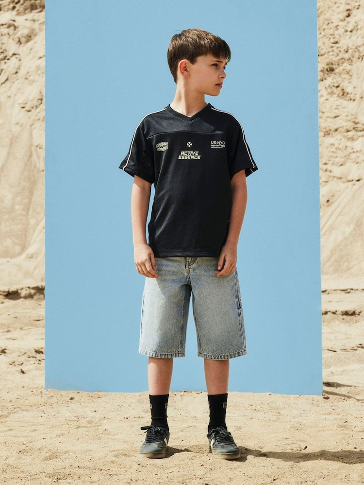 Name It Blue Denim Bermuda Shorts - Image 1 of 4