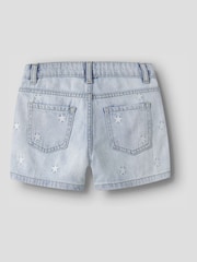 Pantaloni scurți din denim brodați Name It Star - Imaginea 2 din 3