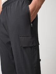 Black Slim Fit Active Woven Joggers - Image 4 of 7