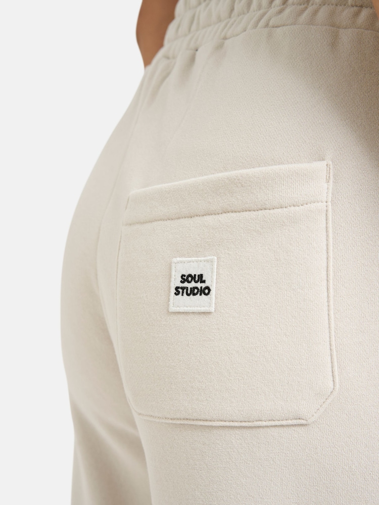 Smith & Soul Natural Sweat Joggers With Side Stripe - Image 5 of 5 Smith & Soul Natural Sweat Joggers With Side Stripe - Image 5 of 5