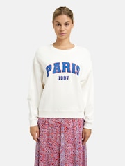Smith & Soul White Relaxed "PARIS 1997" Slogan Sweatshirt - Image 2 of 5