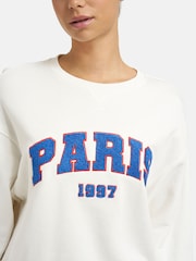 Smith & Soul White Relaxed "PARIS 1997" Slogan Sweatshirt - Image 4 of 5