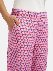 Smith & Soul Pink Printed Wide Leg Trousers - Image 4 of 4