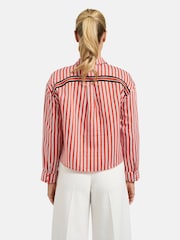 Smith & Soul Orange Striped "SOUL" Slogan Pocket Blouse - Image 3 of 7