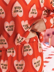 Röd - Eleanor Bowmer Super Soft Twosie Pyjamas - Bild 3 av 5