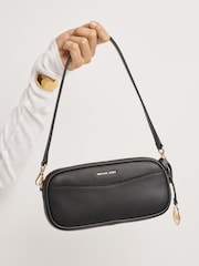 Michael Kors Black May Small Convertible Pouchette Cross-Body Bag - Image 4 of 5
