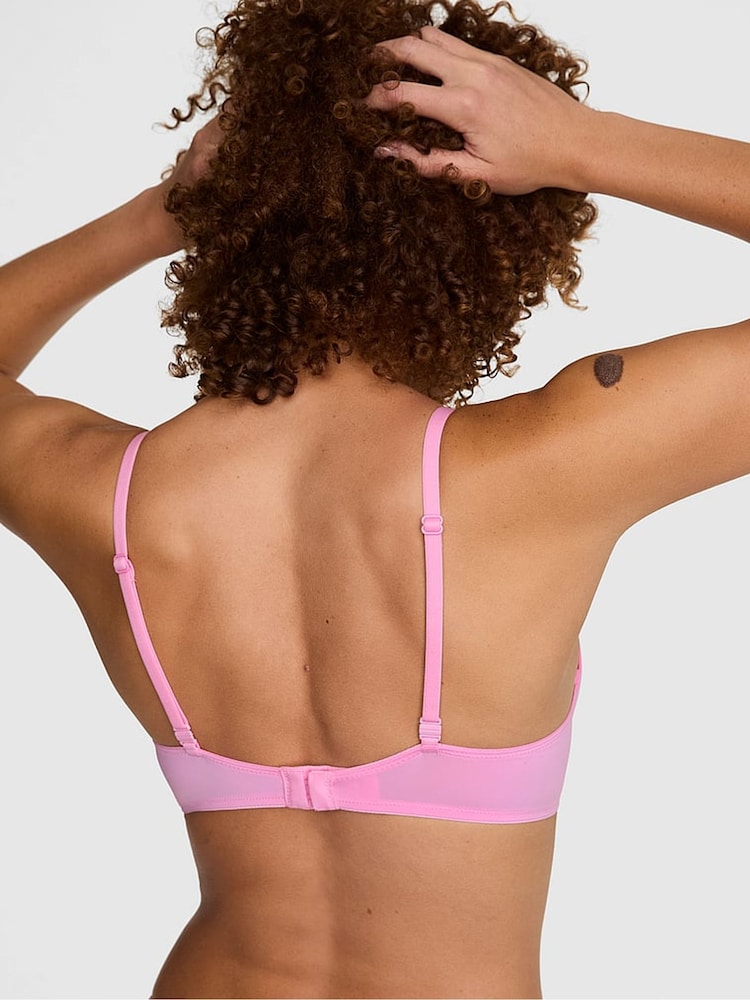 Victoria's Secret Pink Pink Lollipop Logo Push Up Bra - Image 2 of 2