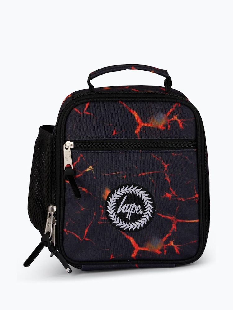 Hype. Black Lava Print Lunch Bag - Image 2 of 7