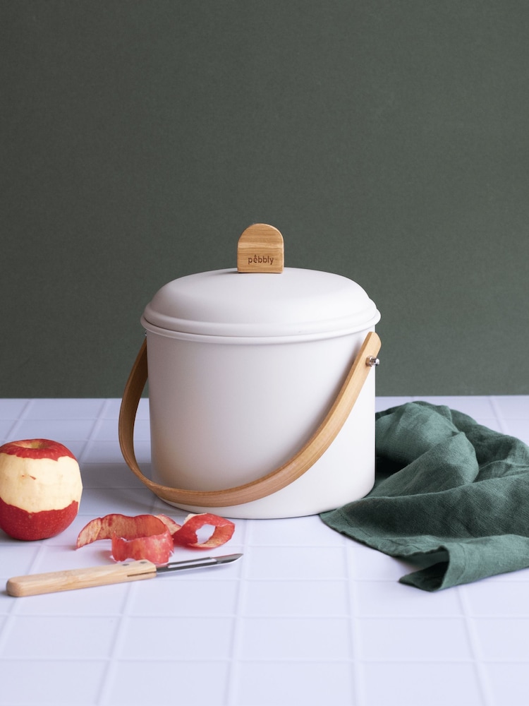 Pebbly Cream Cream Compost Bin 3.5L + Filter - Image 3 of 3