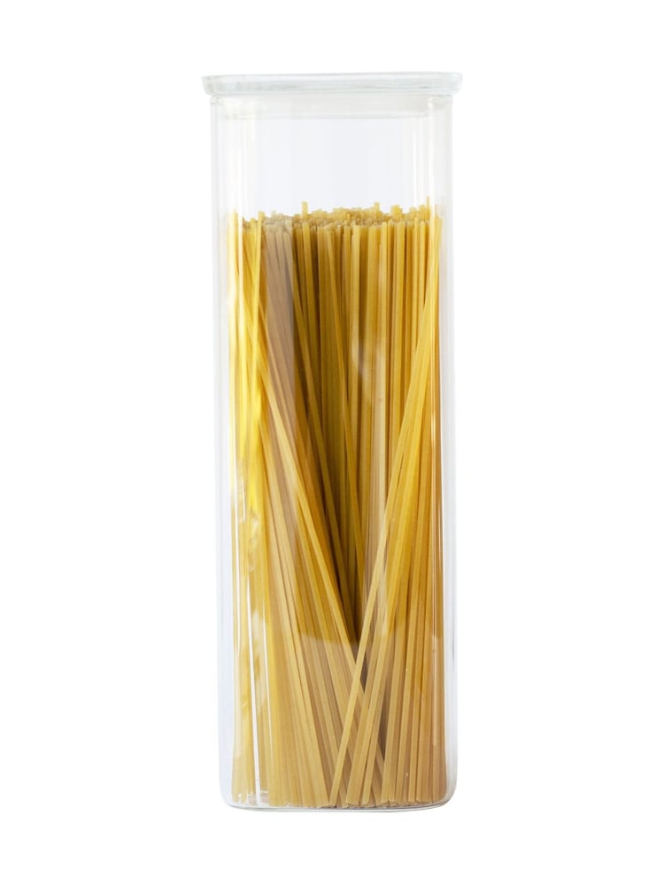 Pebbly Clear Glass Storage Container With Glass Lid 2.2L - Image 1 of 6