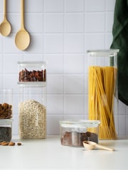 Pebbly Clear Glass Storage Container With Glass Lid 2.2L - Image 5 of 6