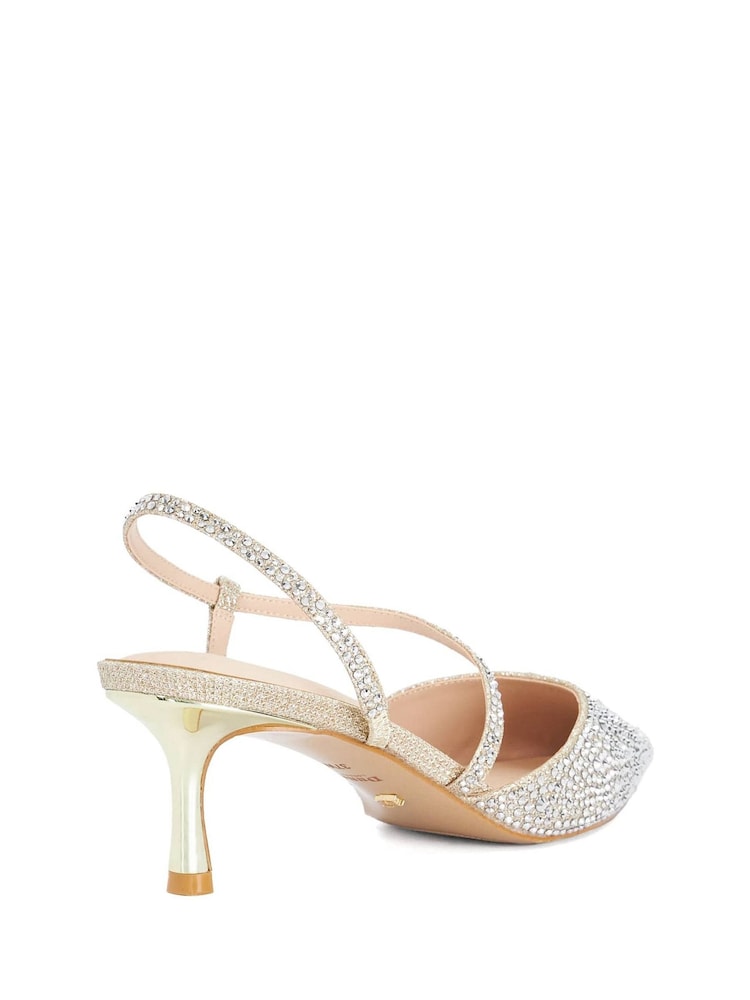 Dune London Metallic Charmed Court Shoes - Image 2 of 5