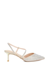 Dune London Metallic Charmed Court Shoes - Image 3 of 5